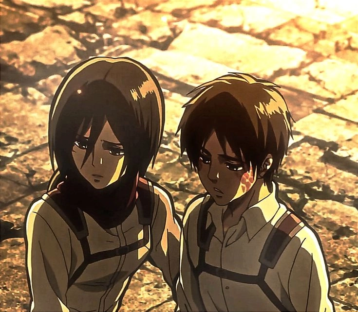 Mikasa kiss Eren khoảnh khắc cuối đầy đau lòng