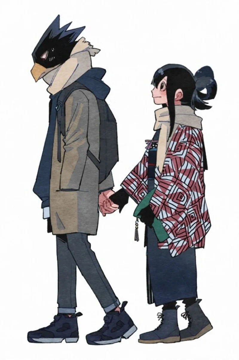 Tsuyu x Tokoyami cảm xúc dịu dàng và bí ẩn