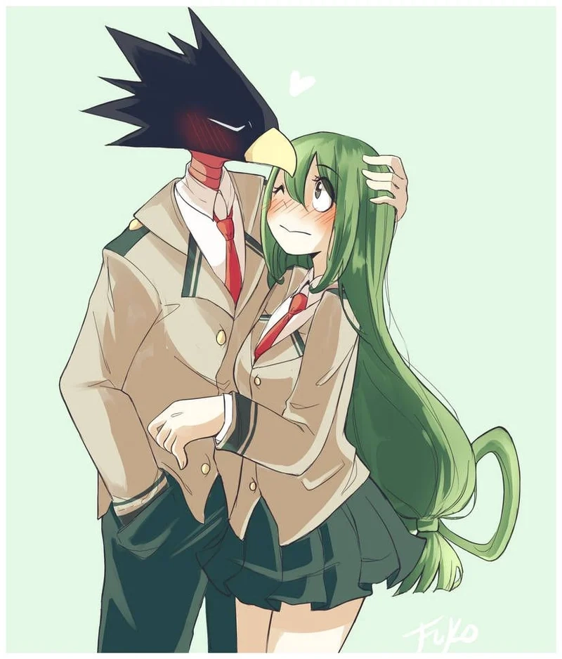 Fumikage Tokoyami x Tsuyu Asui cảm xúc vững bền