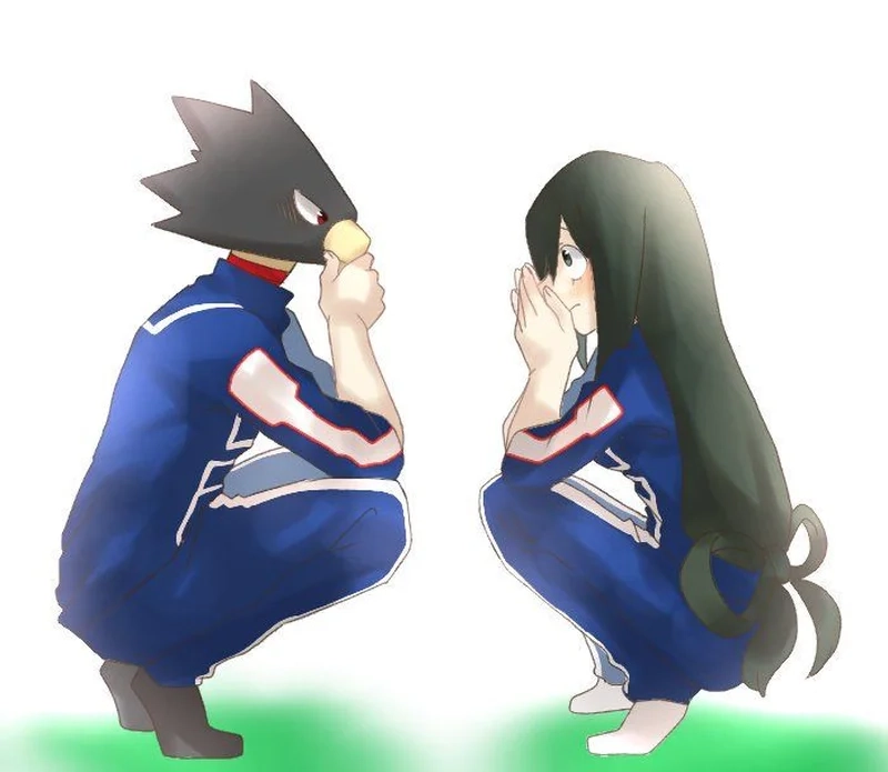 Tsuyu Asui x Fumikage Tokoyami bước chậm bên nhau
