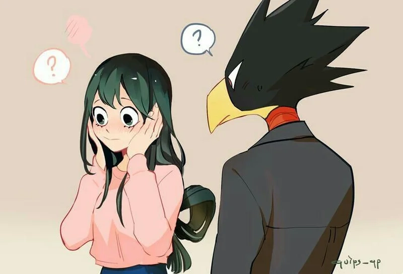 Tsuyu Asui x Tokoyami gắn kết nhẹ như hơi thở