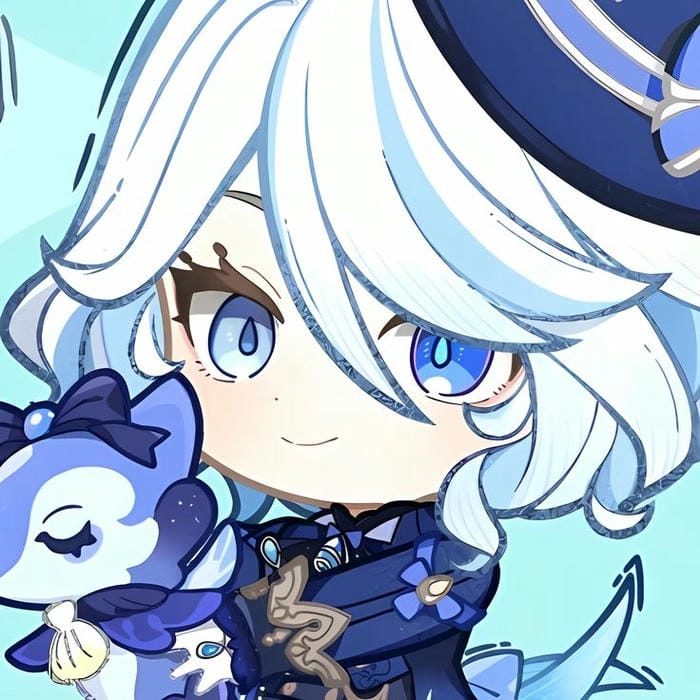 Trang trí điện thoại bằng hình nền furina chibi đẹp