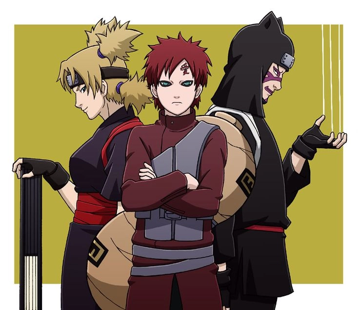 Gia đình cát đáng nhớ Gaara Temari Kankuro