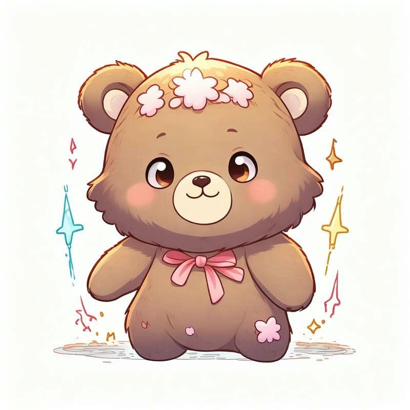 Cười tít mắt với loạt dễ thương gấu chibi cute cực xinh