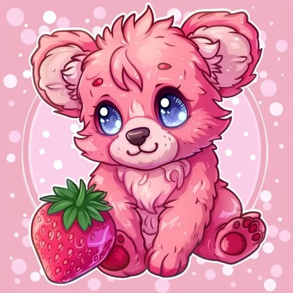 Ngọt ngào không cưỡng nổi cùng gấu dâu chibi