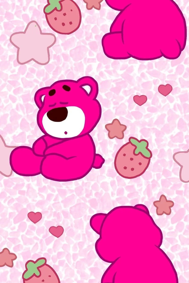 Đổi ảnh nền gấu dâu dễ thương