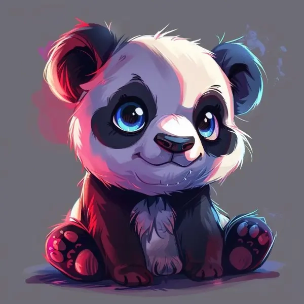 Đôi bạn cùng cặp đôi avatar ảnh gấu trúc cute chibi