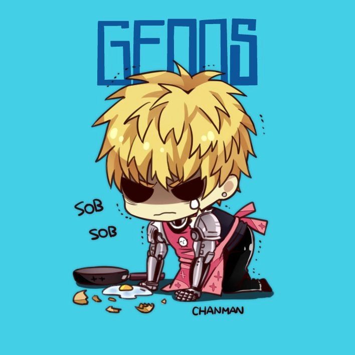 Chibi Genos đáng yêu nhưng vẫn toát lên thần thái