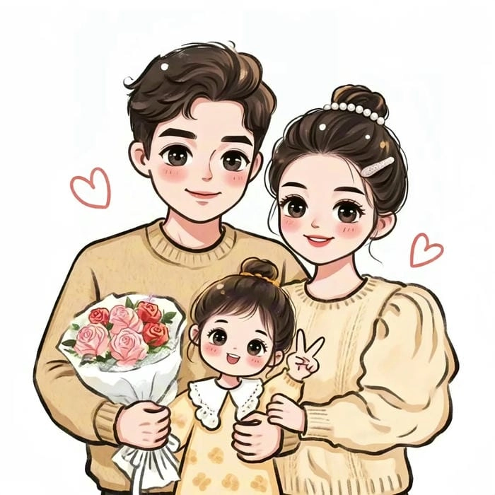 Nét dễ thương từ gia đình anime chibi