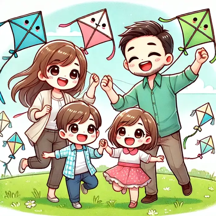 Gợi ý ý tưởng hình vẽ gia đình chibi