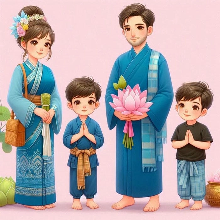 Tuyển chọn hình ảnh gia đình chibi cute