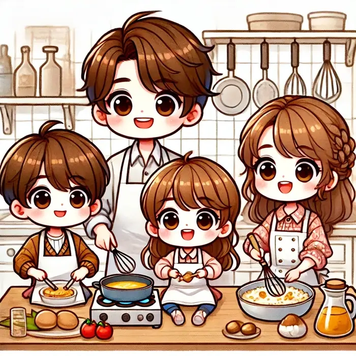 Hướng dẫn nhanh vẽ gia đình chibi đơn giản