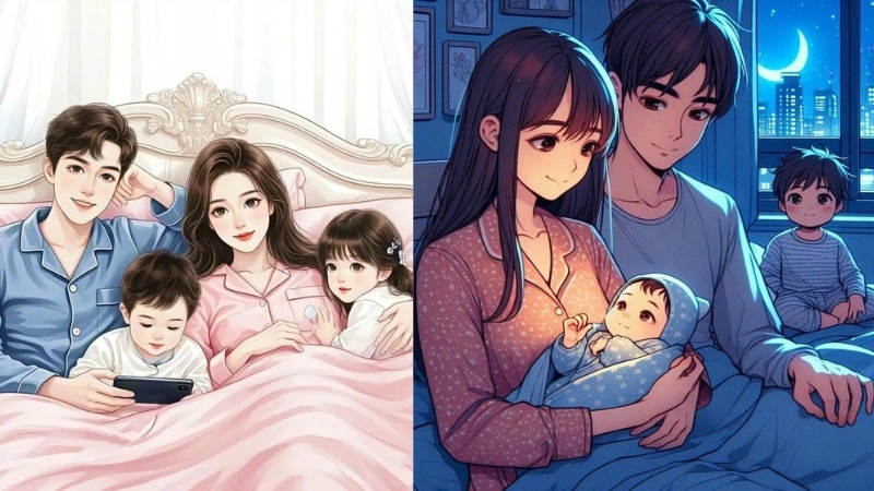  Tổng hợp những mẫu ảnh gia đình chibi đẹp và ý nghĩa 