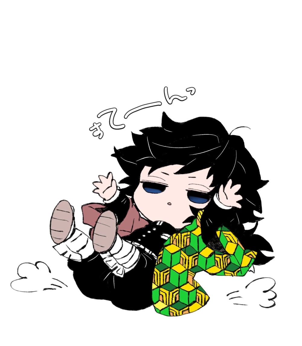 Giyuu Tomioka chibi nét vẽ ngộ nghĩnh đáng yêu