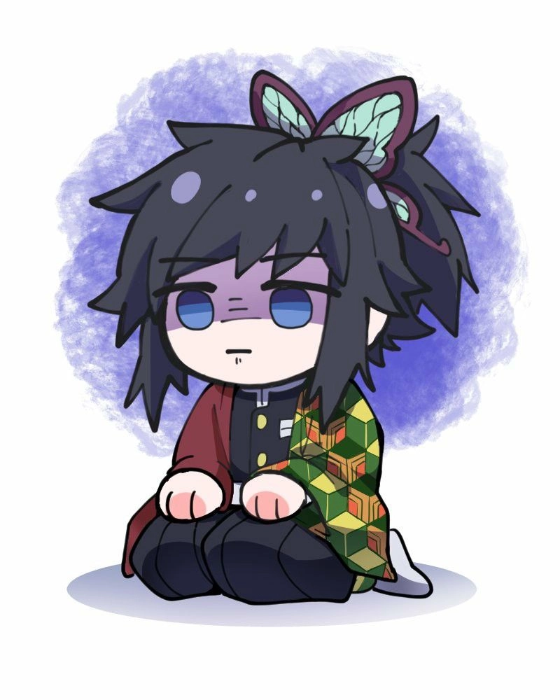 Giyuu chibi cute biểu cảm ngây thơ quyến rũ