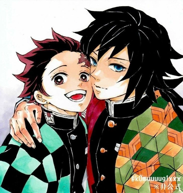 Tanjiro x Giyuu tình bạn vượt qua mọi khó khăn gian khổ