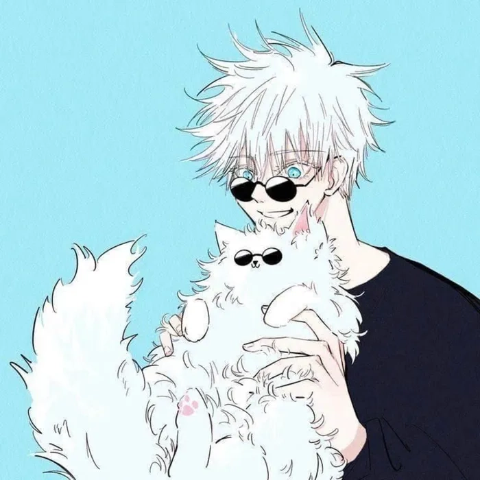 Cat Gojo phiên bản fanart đáng yêu