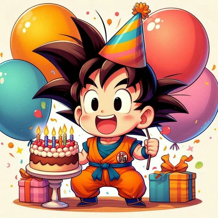 Lựa chọn hình nền goku chibi cực dễ thương
