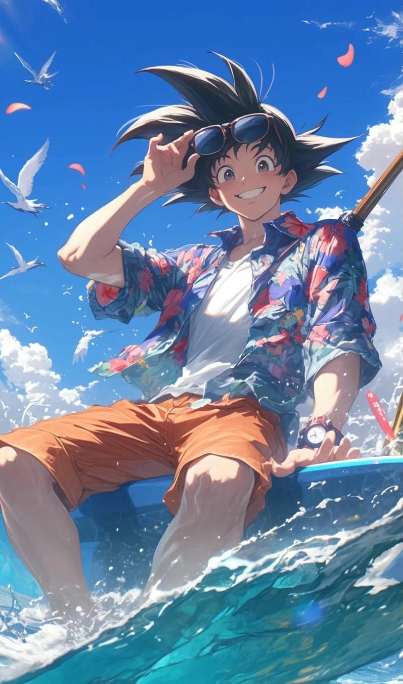 Thưởng thức nghệ thuật vẽ chibi goku tinh tế