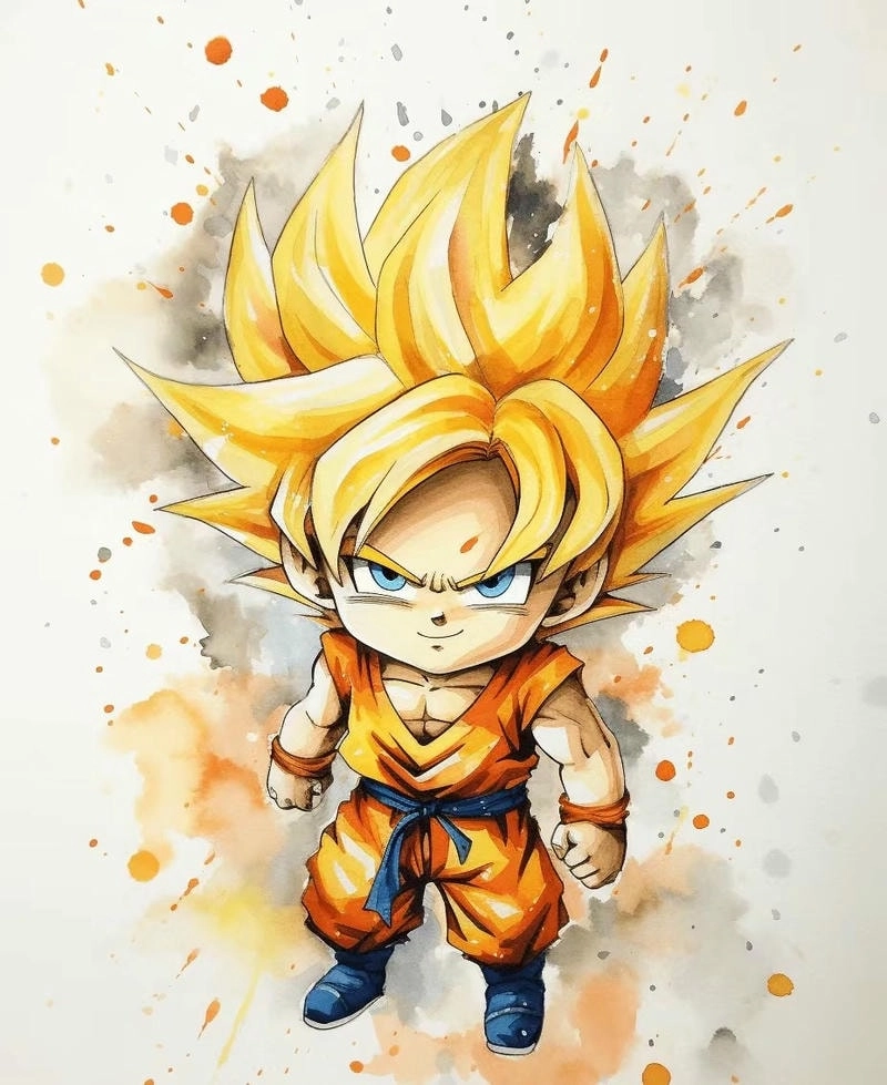 Học cách vẽ goku chibi cực dễ cho người mới bắt đầu