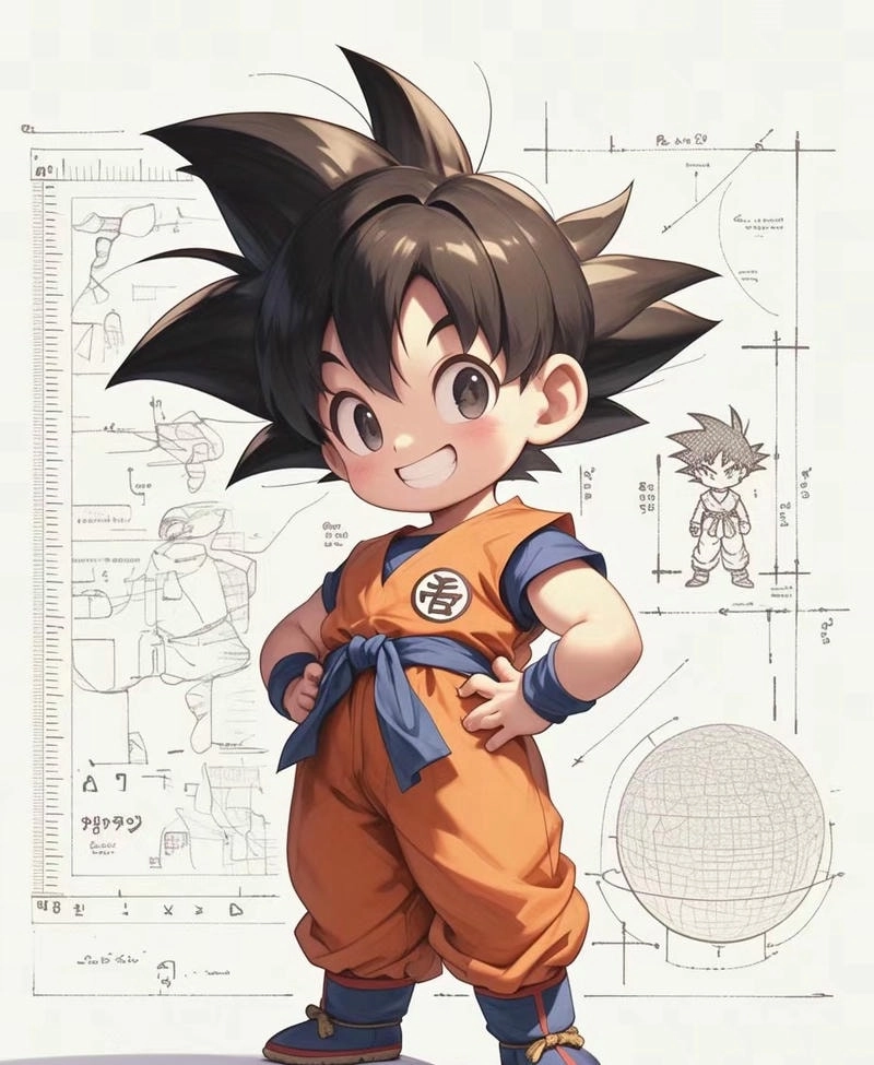 Tải ngay ảnh goku chibi sắc nét cho điện thoại