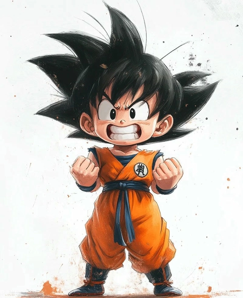 Sưu tầm bộ hình goku chibi đa dạng phong cách