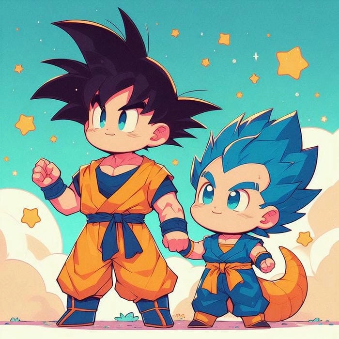Thưởng thức tranh vẽ dibujos de goku chibi đa dạng