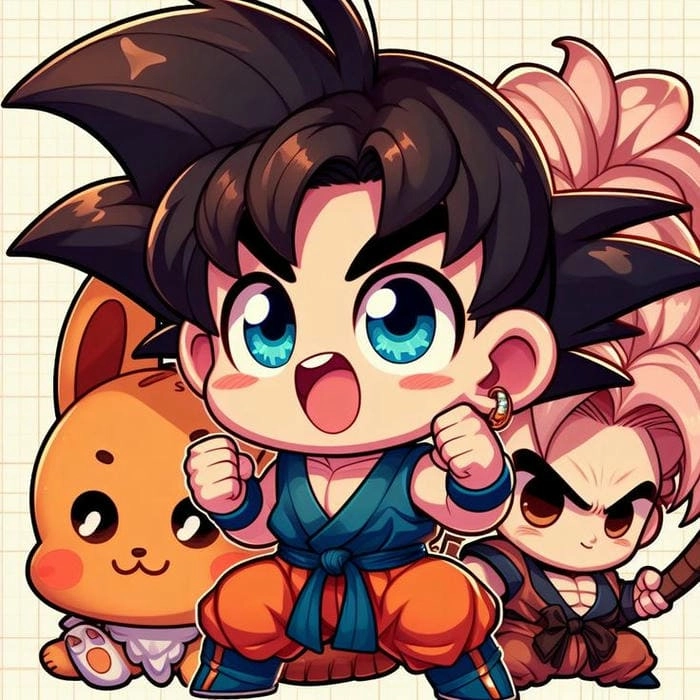 Học hỏi kỹ thuật goku chibi drawing đơn giản