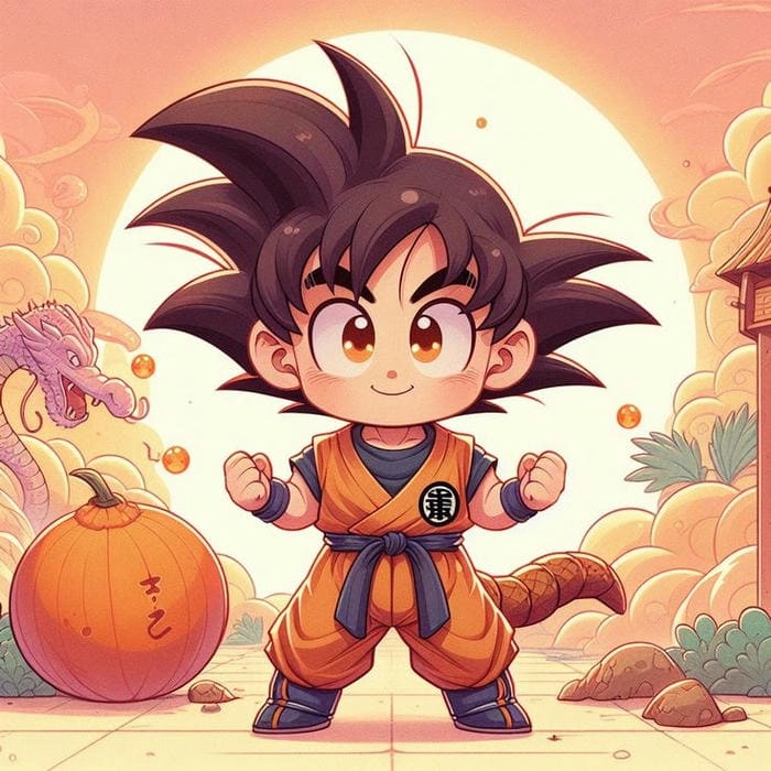 Tự tay làm goku chibi papercraft sáng tạo