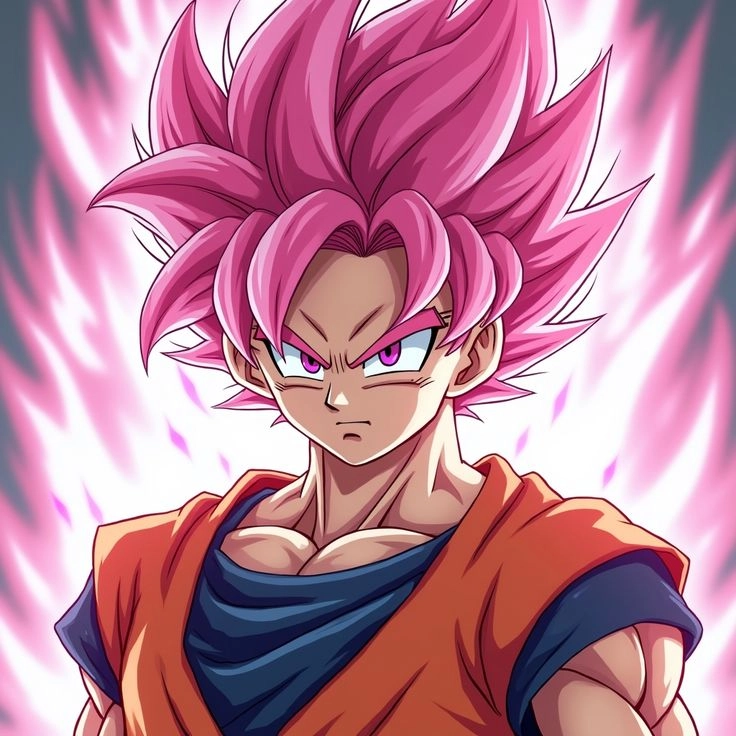 Goku Tóc Hồng trạng thái Super Saiyan Rose đầy bí ẩn
