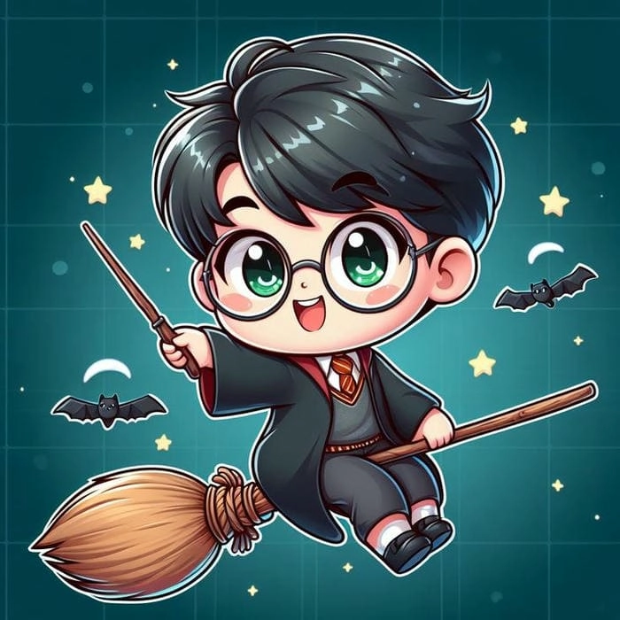 Tải nền đẹp với harry potter chibi background