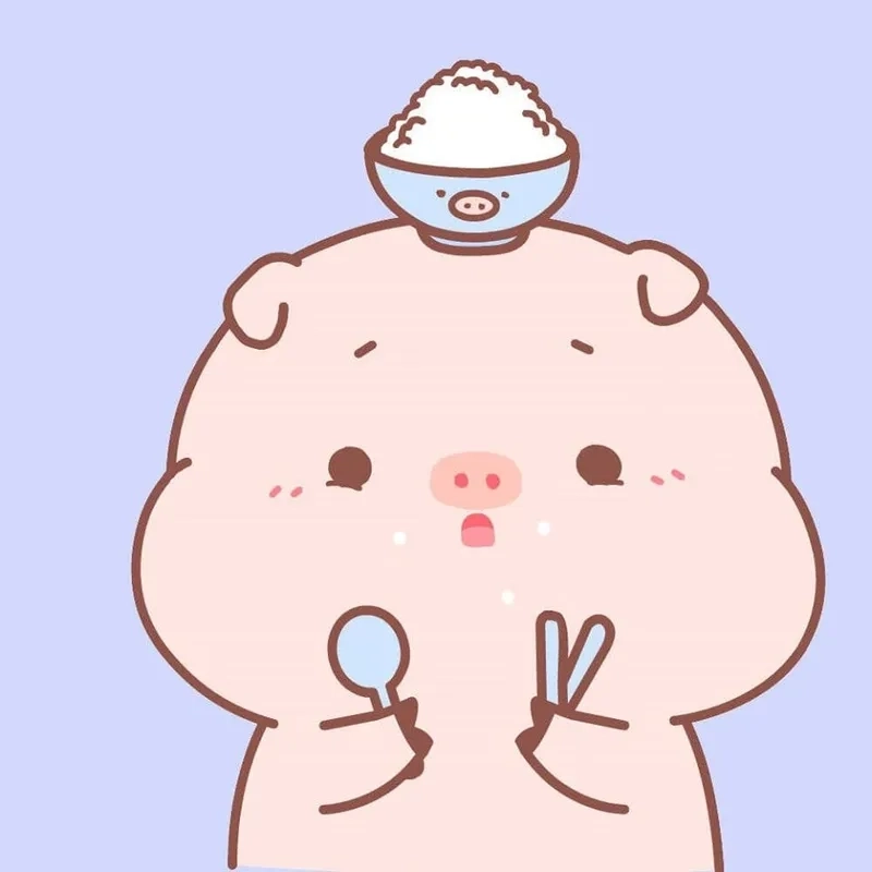 Ngắm nhìn hình ảnh con heo mập chibi dễ thương