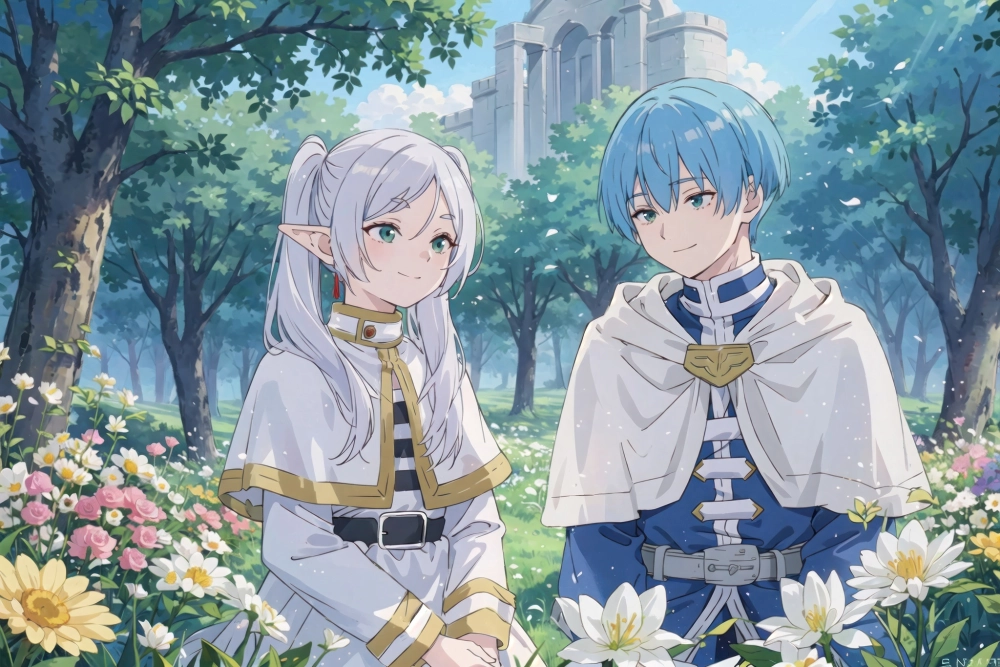 Himmel x Frieren kiss khiến fan thổn thức