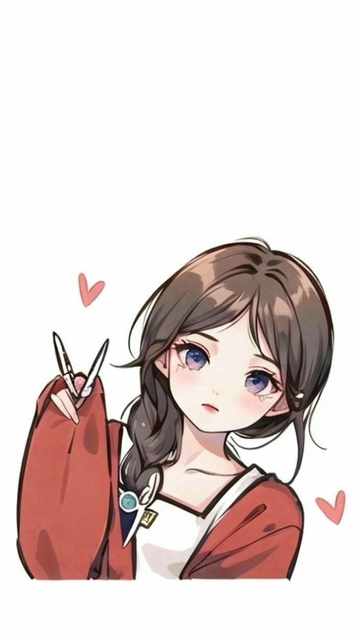 Hình ảnh chibi nữ cute đơn giản cực dễ thương cho avatar