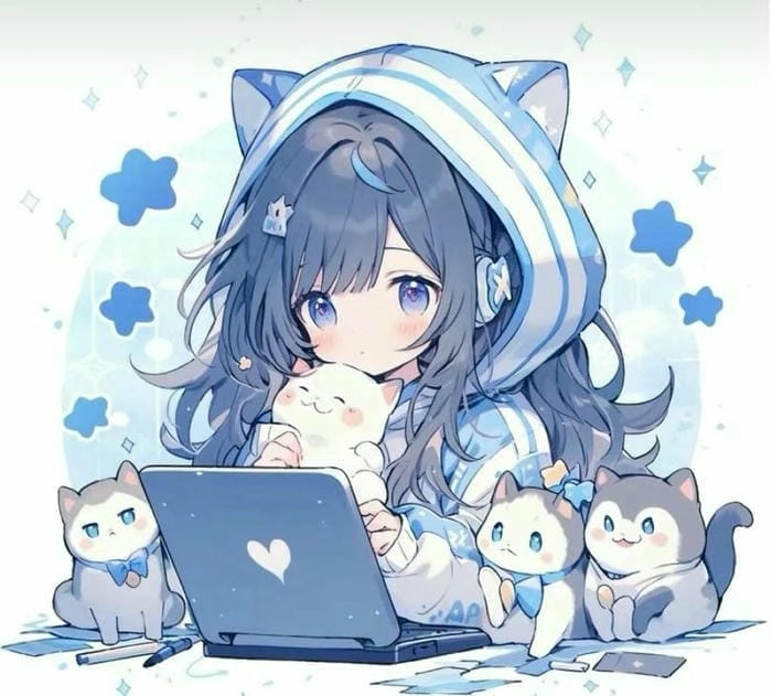 Ngắm ngay ảnh chibi nữ cute siêu dễ thương cho bạn gái