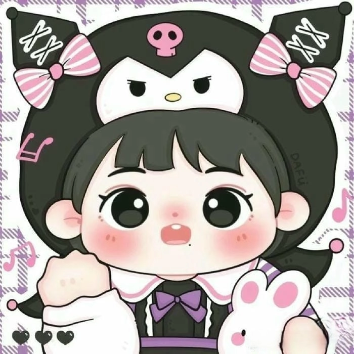 Tham khảo hình ảnh chibi nữ cute không màu để tô màu