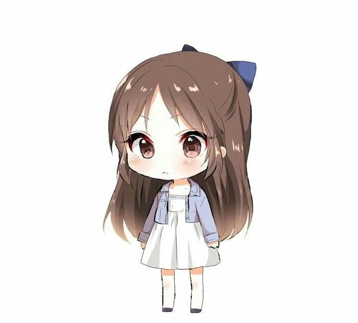 Tải ngay hình vẽ chibi nữ cute đơn giản đẹp và dễ