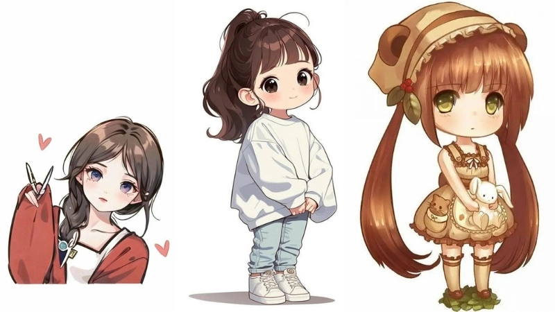  Tổng hợp những hình ảnh chibi nữ cute đáng yêu nhất 