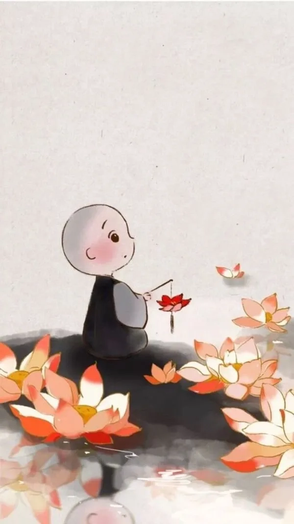 Tải ngay hình nền chú tiểu an nhiên thanh tịnh