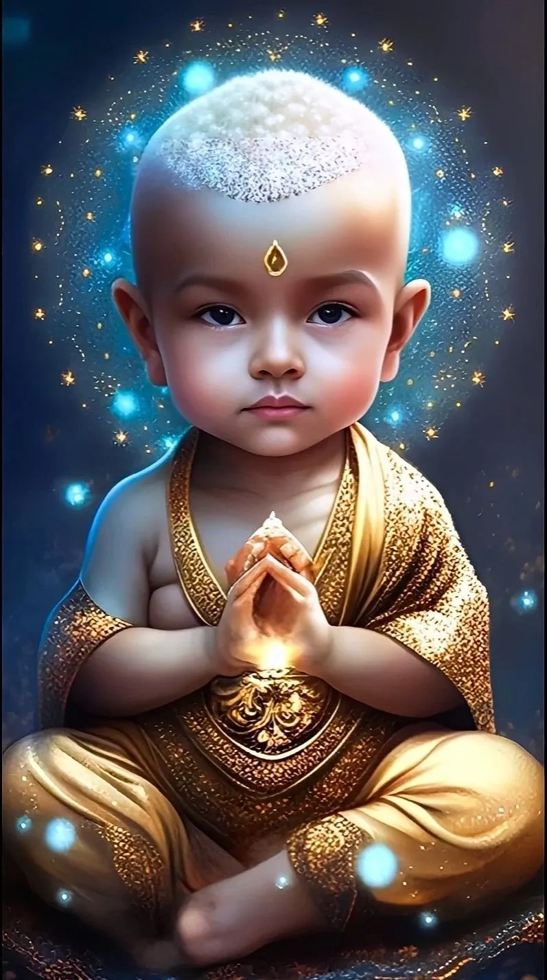 Xem hình ảnh chú tiểu quét lá đa thanh tịnh