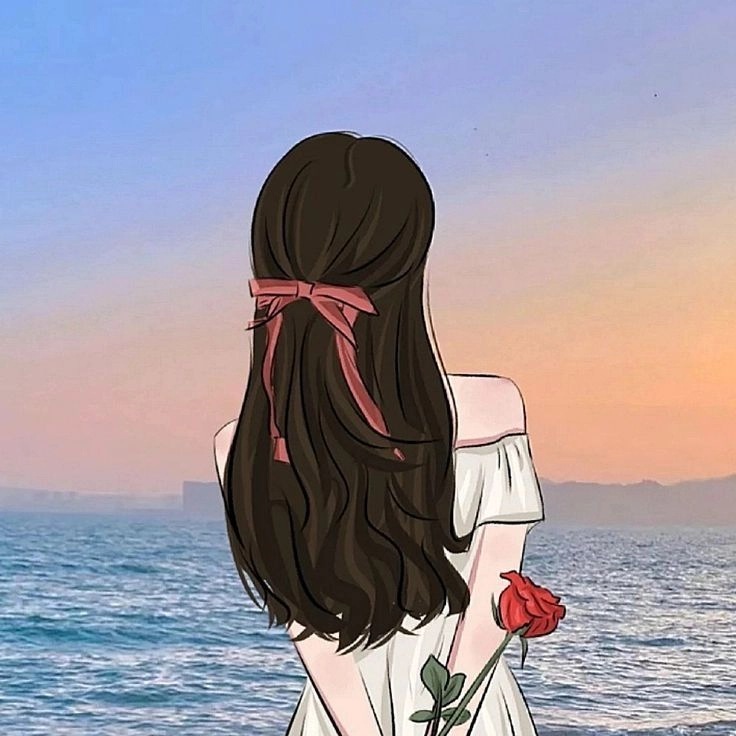 Chia sẻ hình hoạt hình cô gái buồn cực xinh