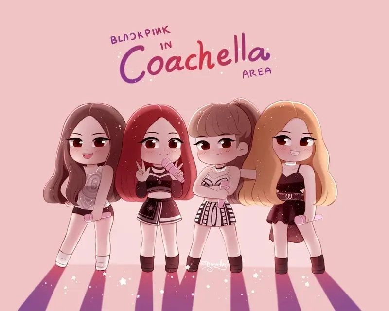 Tải ngay hình nền blackpink chibi cho máy