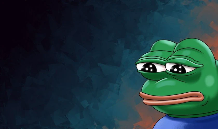 Thêm màu sắc vui nhộn cùng hình nền ếch meme hài hước