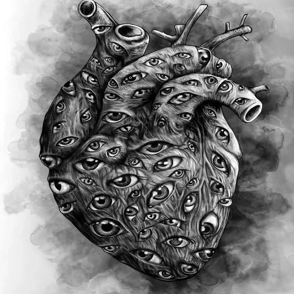 Chia sẻ hình ảnh trái tim màu đen buồn