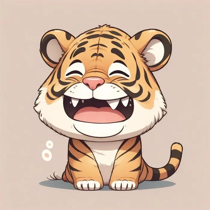 Tải miễn phí hình nền hổ chibi chất lượng