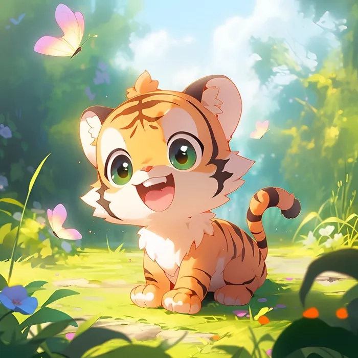 Hướng dẫn chi tiết vẽ hổ chibi cute thú vị