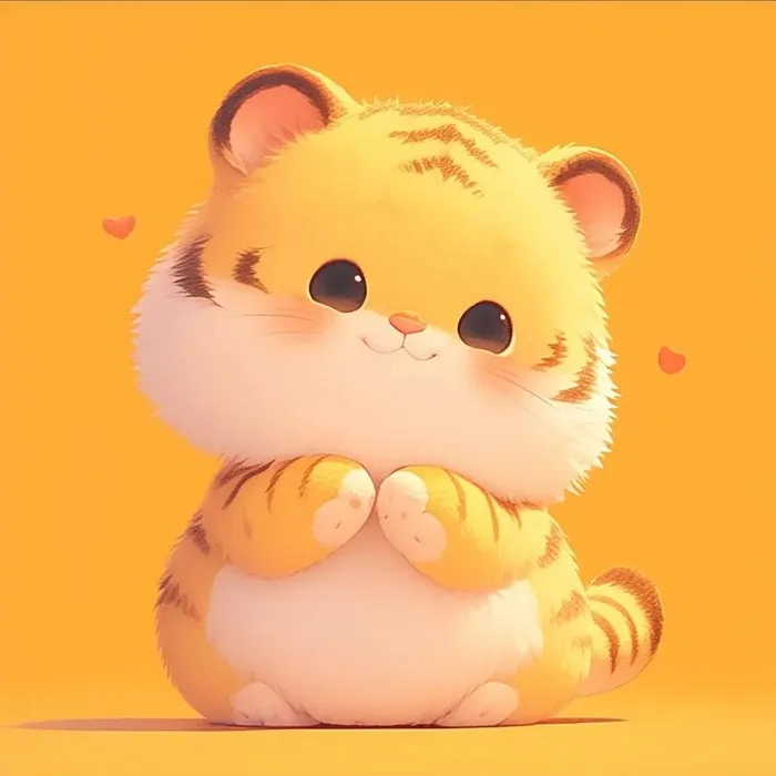 Tổng hợp ảnh con hổ chibi mới nhất hiện nay