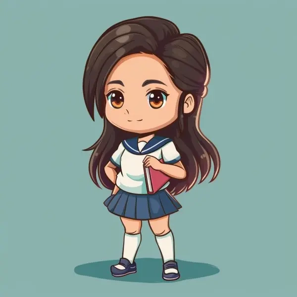 Tham khảo ảnh học sinh chibi đẹp dễ thương nhất