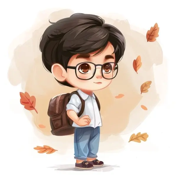 Hình ảnh chibi học bài cute cho dân học sinh