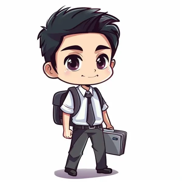 Bộ ảnh chibi hoc sinh độc đáo và sinh động